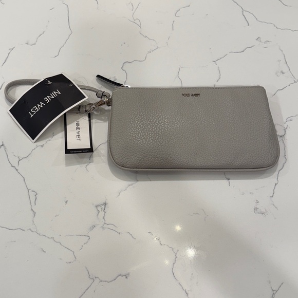 Nine West Handbags - Nine West grey wallet wristlet